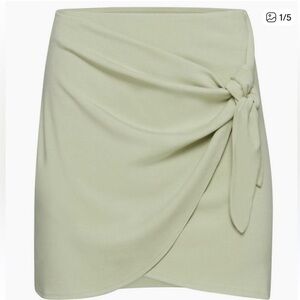 Wilfred Saturn Wrap Mini Skirt - Light Green